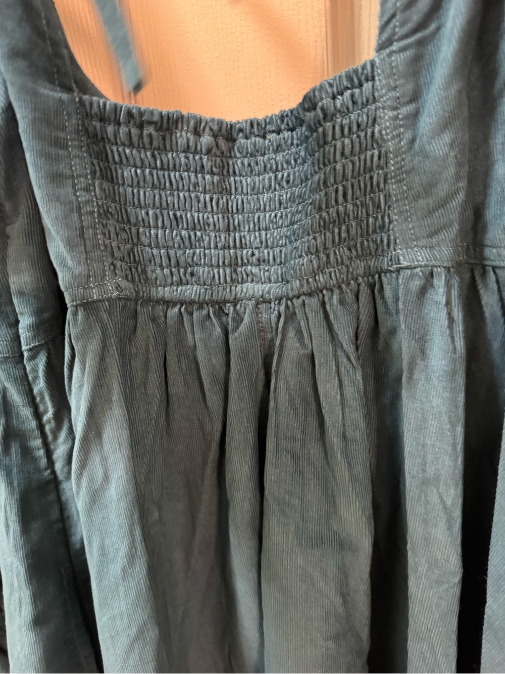 Anthropology Pilcro Corduroy Square Neck Babydoll Dress Size S - Picture 9 of 11